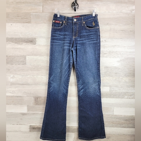 Y2K Baby Phat Authentic Flare Leg Jeans Women's Size 9 USA Made - Picture 10 of 16